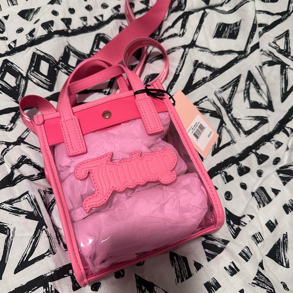 Juicy Couture Transparent Pink Mini Bag